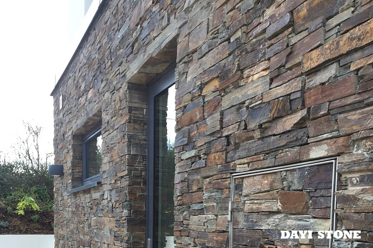 Natural Stone Slate Effect Wall Panelsinstall wall cladding Xiamen Dayi Stone Co.,Ltd